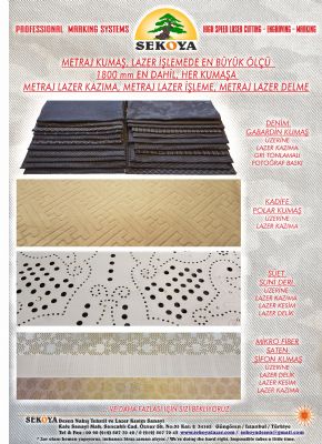 SEKOYA DESEN LAZER KESM SANAY - Her trl tekstil materyali zerine lazer bask,  markamala,  kesme,  metraj desen,  yapma,  kuma 