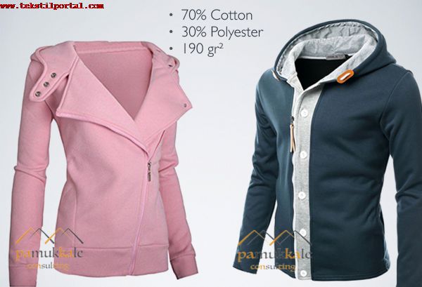 T-shirt, Hoodie, Sweatshirt, Joggers pants, Jogging pants, Tights pants, Polo t-shirt manufacturer in Turkey<br><br>We manufacture T-shirts, Hooded sweats, Sweatshirts, Tights pants, Sports pants, Jogging pants
 and many more<br>
<br>Men's T-shirts wholesaler, Women's T-shirts wholesaler, Sweatshirt wholesalers, wholesale Hooded sweatshirt manufacturer, wholesale Polo T-shirt seller, wholesale joggers sellers, joggers pants wholesaler, wholesale jogging pants vendor,<br><br>
It is easy to find manufacturers of cotton products of any shape,  but it is our job to find the right one. We will find the right manufacturer for you who can implement your ideas 1 to 1. Send us your ideas and your wishes and we will do the rest.<br>
You want T- shirt,  hoodie,  sweat,  joggers,  polo or more in Denizli you are always right.<br>
Benefit from our reliable contacts and our many years of experience.<br>
We are your eye and ear on site.<br>
Pamukkale Consulting more than an agency