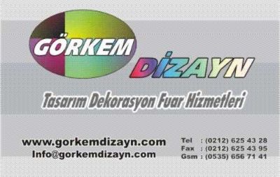 GRKEM DiZAYN TASARIM DEKORASYON FUAR HiZMETLERi - STAND TASARIM DEKORASYON GRKEM MAAZA KONGRE HOSTES AHAP MODLER iKi KATLI