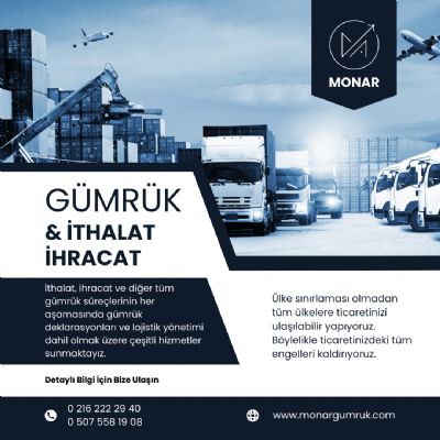 MONAR GÜMRÜK MÜŞAVİRLİĞİ LTD. ŞTİ. - 