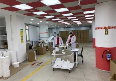 Paketleme iin ayrlan blmdr. Gerektiinde masalar ve asllk standlar ile doldurulur.
