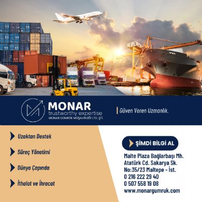 MONAR GÜMRÜK MÜŞAVİRLİĞİ LTD. ŞTİ. - 