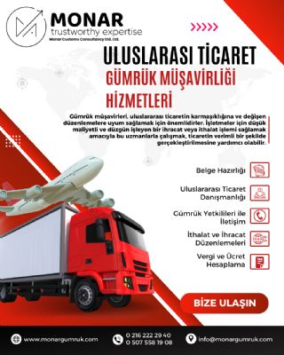 MONAR GÜMRÜK MÜŞAVİRLİĞİ LTD. ŞTİ. - 