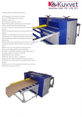 KUVVET MAKiNA - TEKSTiL MAKiNALARI iMALATI KAPiTONE YATAK KAPAMA YAN BORDR TOPKUMA KESME VE TEKSTiL VE AHAP MAKiN