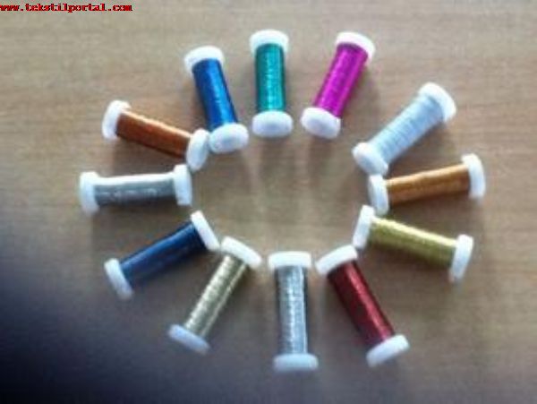 Tureks Metalize �plik -  �inden ithal sim iplikleri,  ��nden ithal sim ipli�i,  �inden ithal metalik iplik,  �inden ithal me
