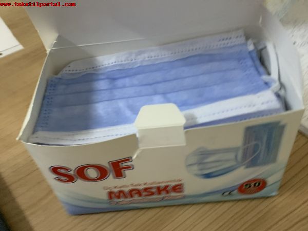 sof maske - �malattan ihracat i�in sat�l�k Tek kullan�mml�k 3 katl� g�nl�k maskeler!  !  <BR><BR>Tek kullan�ml�k