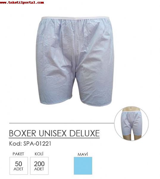 tek kullanmlk unisex boxer