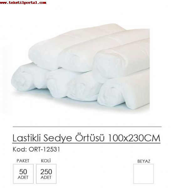 Lastikli Sedye rts 100x230CM (paket 50 adet, koli 250 adet)