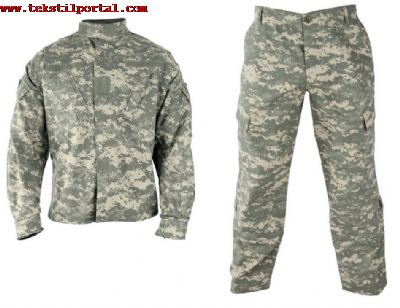 We are Military Clothing manufacturer, Police clothing manufacturer, Military textile products, Police textile products and Accessories manufacturer, Dealer and Supplier<br><br>Attention to those who are looking for manufacturers of military clothing, those who are looking for military textile products, those who are looking for camouflage textile products manufacturers, those who are looking for manufacturers of military clothing accessories, those who are looking for police clothing manufacturers, those who are looking for Robocop clothing manufacturers, those who are looking for uniform manufacturers for police uniforms etc.!<br><br>
Our company is a supplier of Turkish army military clothing and Military clothing accessories, Military tents camouflage covers, Military textile products etc. <br><br>
Types of products we produce and supply:<br>
Manufacturer of military officer clothing, Military officer clothing accessories, Manufacturer of military ceremonial clothing Manufacturer of military shirts<br>
Military clothing manufacturer, Military suits manufacturer, Military training clothing manufacturer, Military camouflage clothing manufacturer<br>Military hats manufacturer, Military berets manufacturer, Military gloves manufacturer, Ski masks manufacturer, Commando berets manufacturer. <br><br> Military Helmets manufacturer, Military steel helmet manufacturer, Military equipment manufacturer. <br>Military camouflage clothing manufacturer, Military camouflage covers manufacturer, Military camouflage poncho manufacturer. <br><br> Military underwear manufacturer, Military wool underwear manufacturer, Military fleece clothing manufacturer, Military tracksuits manufacturer. <br><br>
Gendarmerie clothing manufacturer, Riot police clothing manufacturer, Robocop police clothing manufacturer, Robocop police accessories manufacturer, Police clothing manufacturer, Police clothing manufacturer, Police shirts manufacturer, Gendarmerie shirts manufacturer, Police shirts manufacturer. <br><br>Military boots manufacturer, Gendarmerie boots manufacturer, Police shoes manufacturer. <br><br>We are a manufacturer of military assault vests, a manufacturer of military camouflage vests, a manufacturer of military backpacks, a manufacturer of military sleeping bags, a manufacturer of military camping beds, a manufacturer and supplier of military camping beds. <br><br>You can call our company for your orders of all kinds of military textile products, Military uniforms, Police uniforms etc.