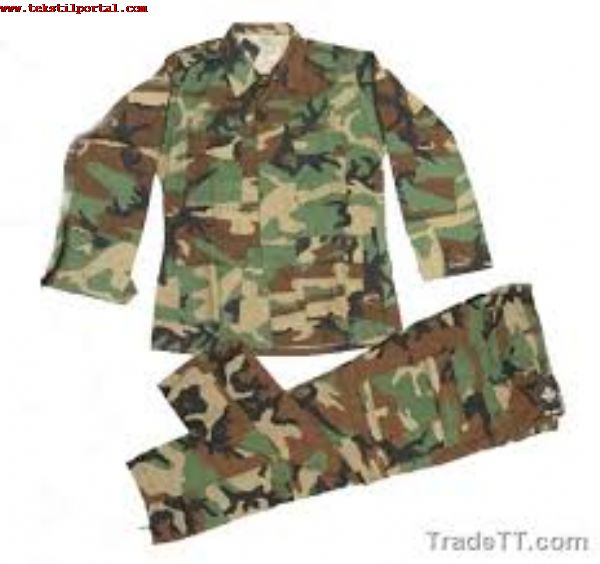 We are Military Clothing manufacturer, Police clothing manufacturer, Military textile products, Police textile products and Accessories manufacturer, Dealer and Supplier<br><br>Attention to those who are looking for manufacturers of military clothing, those who are looking for military textile products, those who are looking for camouflage textile products manufacturers, those who are looking for manufacturers of military clothing accessories, those who are looking for police clothing manufacturers, those who are looking for Robocop clothing manufacturers, those who are looking for uniform manufacturers for police uniforms etc.!<br><br>
Our company is a supplier of Turkish army military clothing and Military clothing accessories, Military tents camouflage covers, Military textile products etc. <br><br>
Types of products we produce and supply:<br>
Manufacturer of military officer clothing, Military officer clothing accessories, Manufacturer of military ceremonial clothing Manufacturer of military shirts<br>
Military clothing manufacturer, Military suits manufacturer, Military training clothing manufacturer, Military camouflage clothing manufacturer<br>Military hats manufacturer, Military berets manufacturer, Military gloves manufacturer, Ski masks manufacturer, Commando berets manufacturer. <br><br> Military Helmets manufacturer, Military steel helmet manufacturer, Military equipment manufacturer. <br>Military camouflage clothing manufacturer, Military camouflage covers manufacturer, Military camouflage poncho manufacturer. <br><br> Military underwear manufacturer, Military wool underwear manufacturer, Military fleece clothing manufacturer, Military tracksuits manufacturer. <br><br>
Gendarmerie clothing manufacturer, Riot police clothing manufacturer, Robocop police clothing manufacturer, Robocop police accessories manufacturer, Police clothing manufacturer, Police clothing manufacturer, Police shirts manufacturer, Gendarmerie shirts manufacturer, Police shirts manufacturer. <br><br>Military boots manufacturer, Gendarmerie boots manufacturer, Police shoes manufacturer. <br><br>We are a manufacturer of military assault vests, a manufacturer of military camouflage vests, a manufacturer of military backpacks, a manufacturer of military sleeping bags, a manufacturer of military camping beds, a manufacturer and supplier of military camping beds. <br><br>You can call our company for your orders of all kinds of military textile products, Military uniforms, Police uniforms etc.