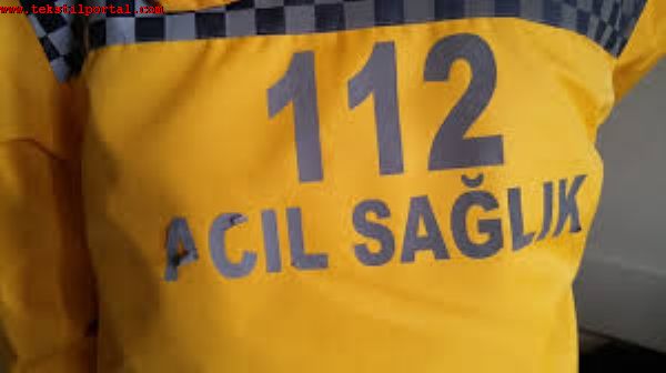 reflektrl ambulans personel giyimi, 112 ambulans giysileri, 112 acl personel giysileri baskcs