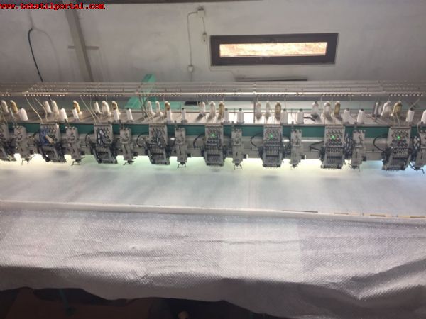 Second hand Tajima embroidery machine, For sale 12 heads Tajima embroidery machine,