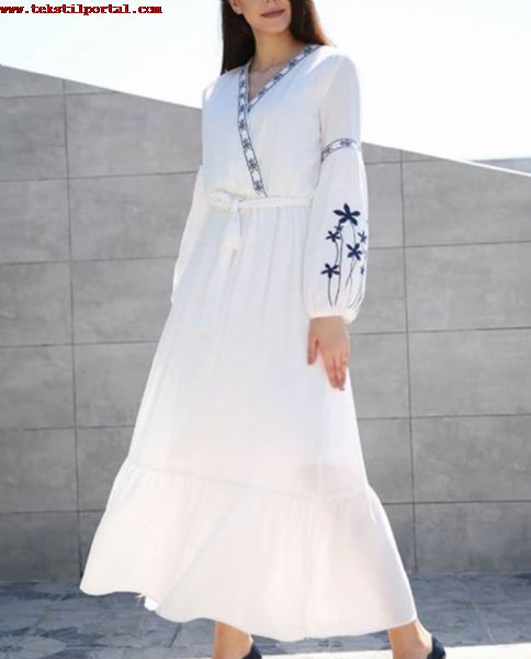 Beyaz pamuk elbise 