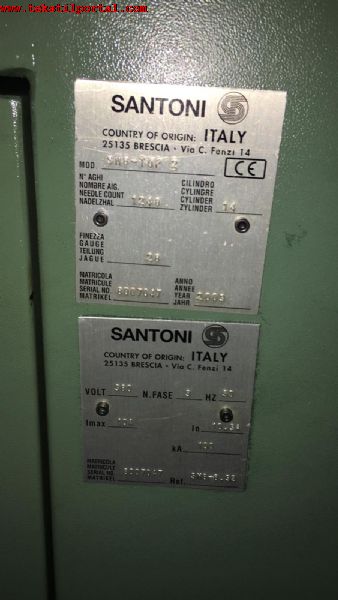 Santoni dikisiz rg makinas, For sale santoni seamless knitting machines,