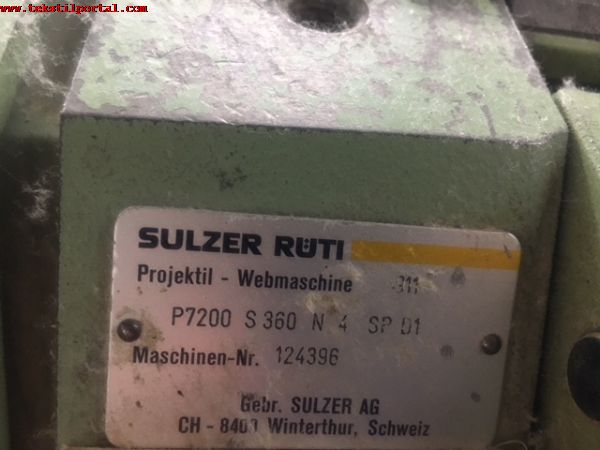 Satlk 360 cm Sulzer Dokuma makinei, Sulzer P7100 dokuma makineleri, Sulzer P7100 Eksantrikli dokuma makineleri,