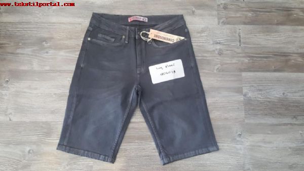 230.000 pieces women's and men's denim shorts