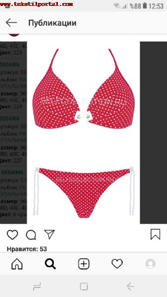 Kadn bikini toptan mterileri, Kadn bikini ihracat siparileri