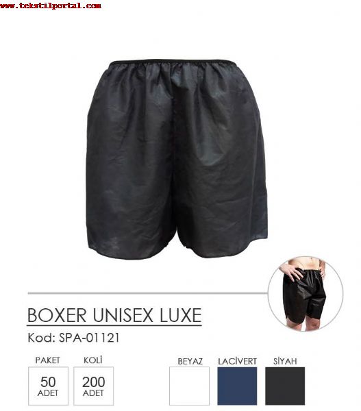 tek kullanmlk unisex luxe boxer