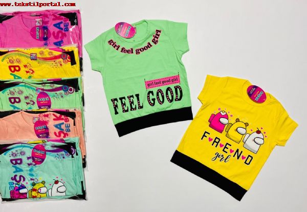 Printed children's t-shirts exporter in Istanbul, children's shorts manufacturer in Istanbul,