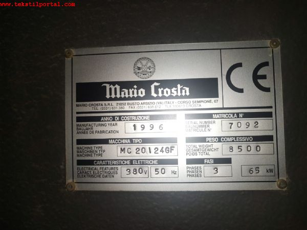 Mario Crosta Raising Machine will be sold +90 506 909 54 19 Whatsapp