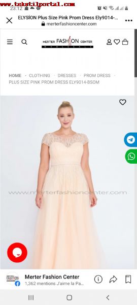 Kadn Byk beden abiye elbise siparileri