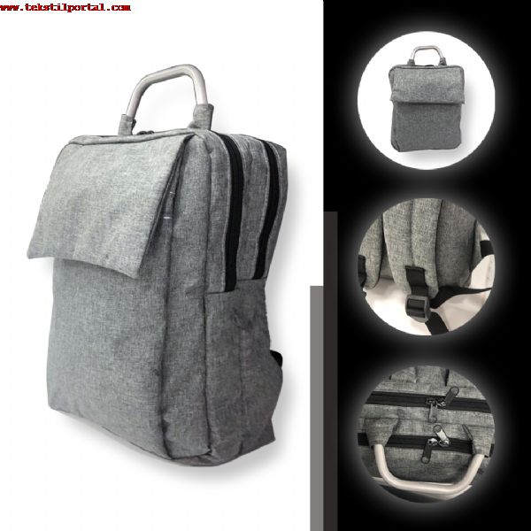 Backpack with Laptop Compartment and Metal Handle