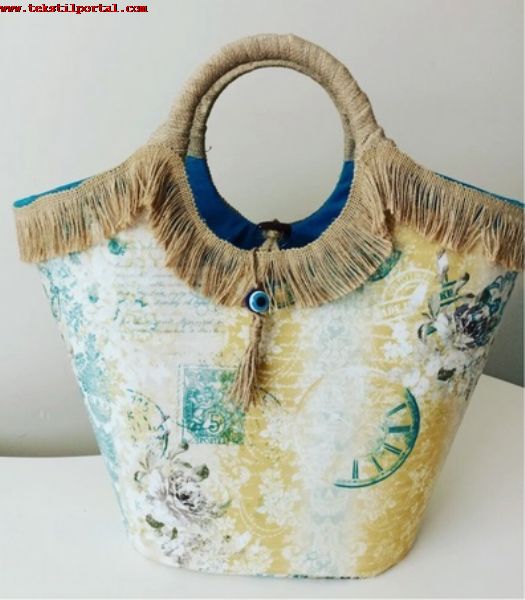 We are manufacturer and Vendor of Beach bags, Ladies Bags  +90 553 951 31 34 Whatsapp.