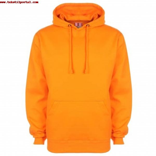 UNPRINTED HOODED SWEAT UNSEX KNITTING 50/50 Cotton/ Polyester THREE THREAD RAISED FABRIC280 gr