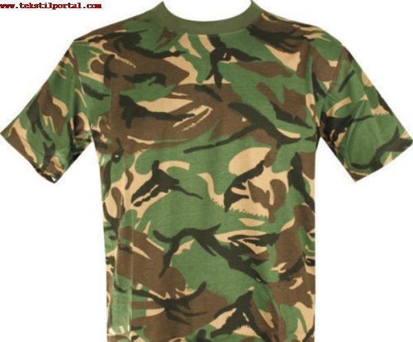 Camouflage Patterned T-shirt manufacturer, Camouflage Military T-shirt manufacturer<br><br>Wholesale order Printed t-shirt manufacturer, Order wholesale Camouflage military t-shirt manufacturer.<br> Order Wholesale camouflage t-shirt manufacturer and Wholesale Military camouflage t-shirt supplier.<br><br> Green Pattern Military T-shirt manufacturer, Desert pattern t-shirt manufacturer, Desert pattern Camouflage t-shirt manufacturer We are a manufacturer of camouflage patterned t-shirts.