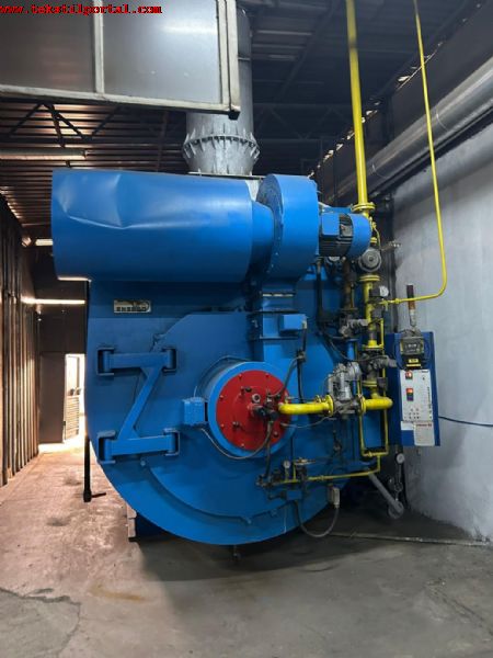 FOR SALE: SECOND- HAND 6 TON CAPACITY NATURAL GAS STEAM GENERATOR (150 m2). +90 506 909 54 19 Whatsapp<br><br>Вниманию тех, кто ищет паровые котлы на природном газе, бывшие в употреблении паровые котлы на продажу!<br>
<br>
A USED THERMO BRAND NATURAL GAS STEAM GENERATOR WILL BE SOLD.
BRAND: THERMO
YEAR OF MANUFACTURE: 2001
TYPE: NATURAL GAS
CAPACITY (KG): 6000
PRODUCTION CAPACITY: 150 m2