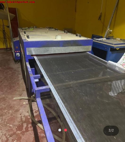 TEKSTL FKSE KURUTMA FIRINI SATILACAKTIR<br><br>Satlk Tekstil Fikse frn<br>
Genilik :100 cm<br>
bant uzunluu : 550 cm<br>
Frn Uzunluu : 300 cm<br>
Voltaj :380 V<br>
alr durumdadr.