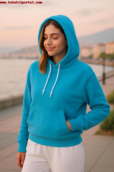 Kap�onlu sweatshirt
