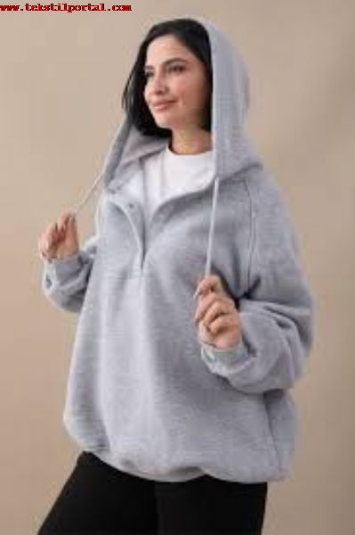 ihracat fazlas kadn Kaponlu sweatshirt aryorum