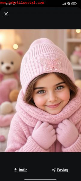 Manufacturer and wholesaler of knitted scarves, knitted hats, and knitted gloves in Gaziantep.<br><br><p><span style=