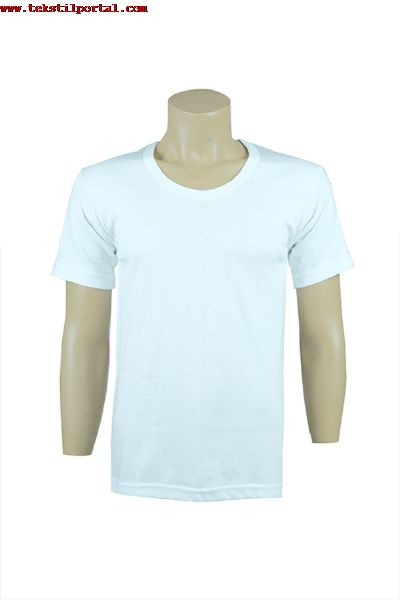 016-1 CEYLANO�LU  Beyaz �nterlok K�sa Kol Fanila