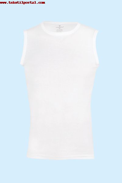 027-1 CEYLANO�LU 3′ l� Beyaz Ribana Erkek S�f�r Yaka S�f�r Kol Atlet