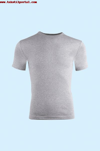 042-3 CEYLANO�LU 3′ l� Gri Ribana Erkek S�f�r Yaka Yar�m Kol Atlet