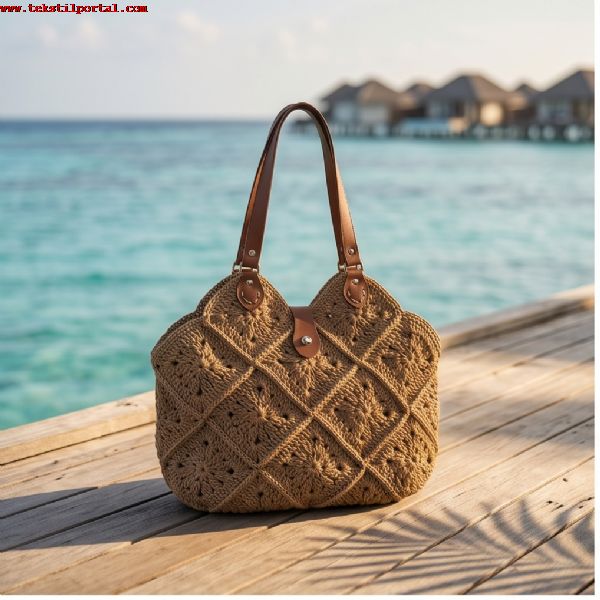 WE ARE A MANUFACTURER AND WHOLESALER OF HAND-KNITTED BAGS IN TURKEY, TAKING WHOLESALE ORDERS.<br><br><p><span style=