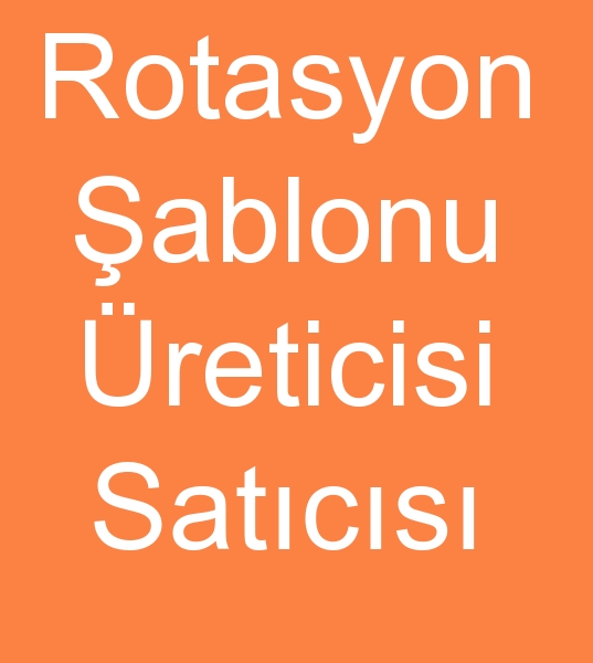 Rotasyon ablonlar satcs, Rotasyon baskI ablonu, Rotasyon bask ablonlar