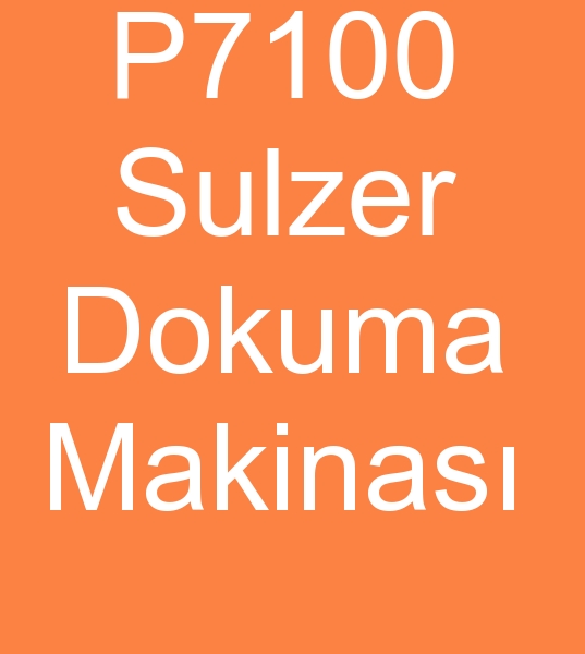 P7100 Sulzer dokuma tezgah, P7100 Sulzer dokuma makinalar