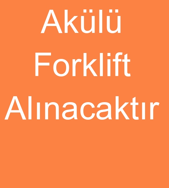 Elektrikli Forklift, Akl Forklift, kinci el Forklift