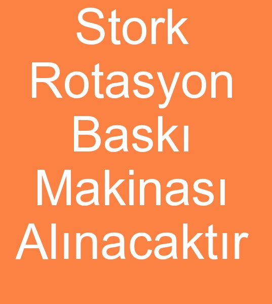 Stork bask makinas, Stork rotasyon bask makinas