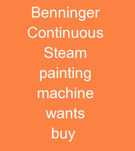  am searching for Benninger Continuous Steam painting machine 