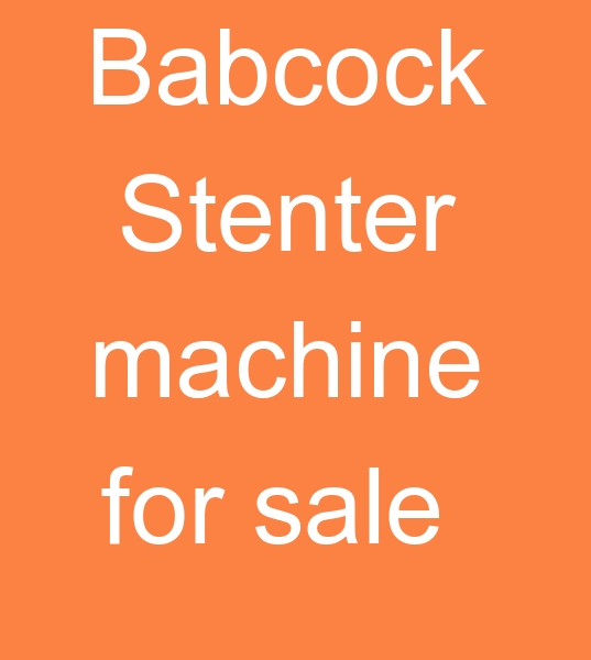 6 cabines Babcock Stenter machine, for sale Stenter machine, used Babcock Stenter machine 