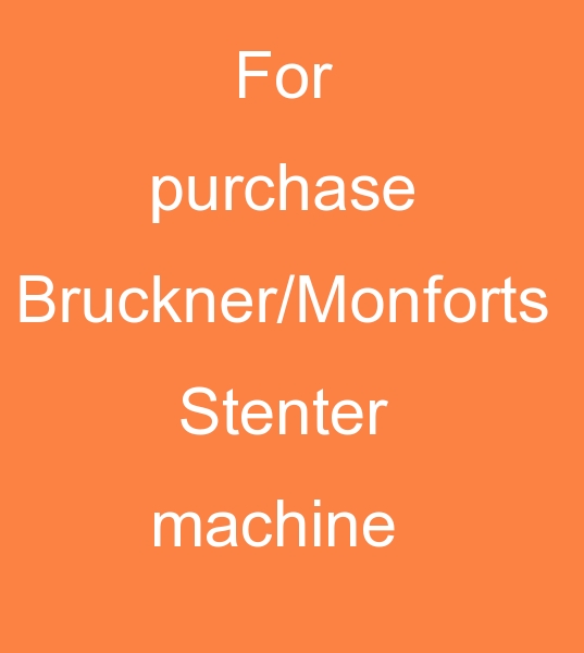 for purchase Gas Stenter machine, Monforts Stenter machine