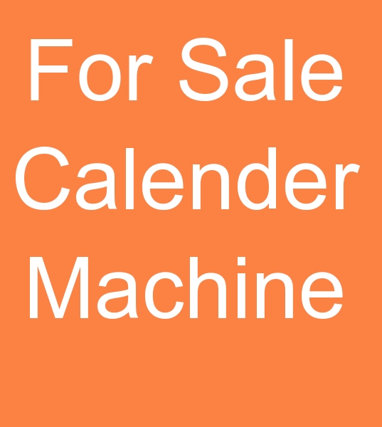 For sale Calender machine, Used Calender machine, Second hand Calender machine