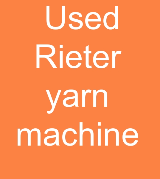  Used Rieter yarn machine,  for sale Rieter yarn machine, second hand  Rieter yarn machine