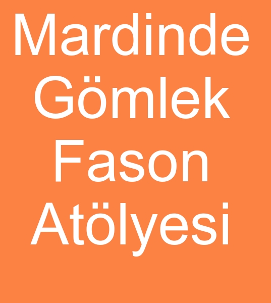 Gmlek fason dikimcisi, fason gmlek atlyesi