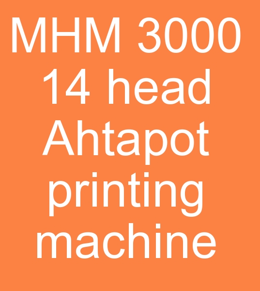MHM 3000 14 kafa Ahtapot bask makinas, MHM 3000 16 kafa Ahtapot bask makinas, MHM 3000 14 kafa Ahtapot makinas,