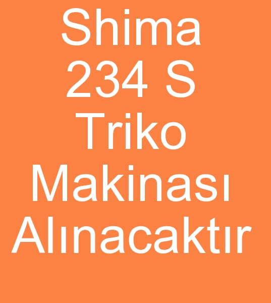 Shima 234s triko makinas, Shima Seiki 234s triko makinas,